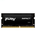 Memoria SODIMM Kingston Fury Impact, 8GB, DDR4, 3200MT/s, PC4-25600, CL20, 1.2V.