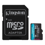 MEMORIA MICROSDXC 64GB R200MB/S C10+ADP KINGSTON (SDCG4/64GB)