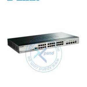 Switch D-Link DGS-1510 Series, Capa L2/L3, 24 RJ-45 GbE, 4 SFP+ 10GbE. Capacidad Switching 128 Gbps, rendimiento 95.24 Mpps, soporte 24 puertos RJ-45 10/100/1000 Mbps, 4 puertos SFP+ 10GbE, m