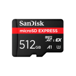 Memoria Flash SanDisk microSD Express 512GB, Interfaz: PCIe Gen 3