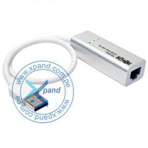 Adaptador de red Tripp-Lite U336-000-GB-AL, USB 3.0 SuperSpeed a Gigabit Ethernet Garantiza velocidades de red 10/100/1000 Mbps, conecte y use sin necesidad de controladores o fuente de energ