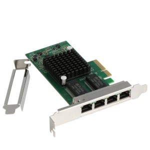 Tarjeta de RED Intel I350-T4 PCI-Express PCI-E 4 RJ45 Gigabit Ports Server Adapter NIC