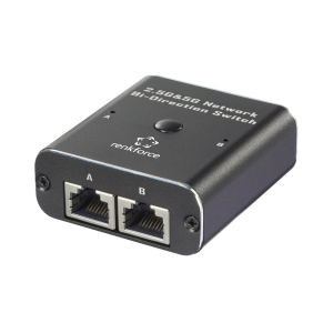 Switch Bidireccional de red Renkforce RF-EW-700 de 2 puertos 2.5G & 5G, Alimentacion USB