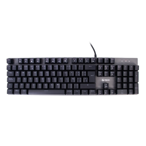 Teclado gamer TEROS TE-4074G, RGB, USB 2.0, negro