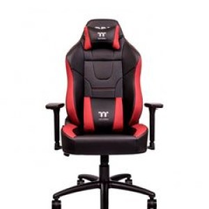 Thermaltake - Silla para juegos U Comfort, Color Negro / Rojo. Las sillas de juego de la serie U Comfort están fabricadas con un acolchado de alta densidad y un respaldo contorneado para brin