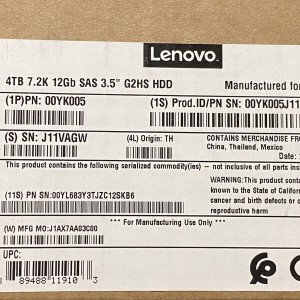 Disco Lenovo 0YK005 4TB 3.5" SAS 12Gbps