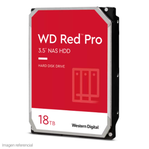 Disco duro Western Digital Red Pro NAS, WD181KFGX, 18TB, SATA, 7200rpm, 3.5", Cache 512MB.