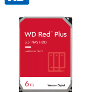 Disco duro Western Digital Red Plus WD60EFPX, 6TB, SATA, 5400rpm, 3.5", Cache 256MB