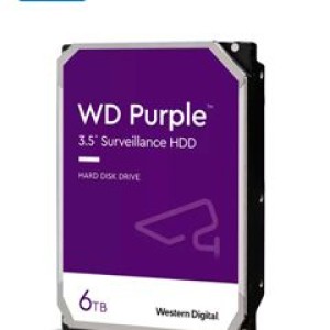 Disco Duro WD Purple WD63PURZ - 3.5&#34; Interno - 6TB - SATA (SATA/600) - Grabación magnética convencional (CMR) Method - Sistema de vigilancia de vídeo Dispositivo compatible