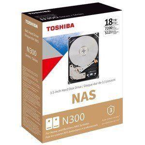Disco duro Toshiba N300, 18TB, SATA 6.0 Gb/s, 7200rpm, 512MB Cache, 3.5"