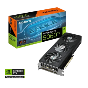Tarjeta de video GIGABYTE GeForce RTX 5060 Ti EAGLE MAX OC 16G, 16 GB GDDR7, PCIe 5.0