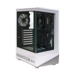 Case gamer TEROS TE-1322G, Mid Tower, USB 3.0 / USB 2.0, audio, ventilador RGB, blanco