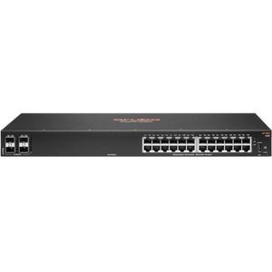Conmutador Ethernet Aruba 6100 24 - 3 Capa compatible - Modular - 33W Power Consumption - Par trenzado, Fibra Óptica - 1U Alto - Montable en bastidor, Montaje en pared