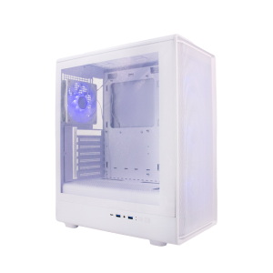 Case sin fuente Gamer TEROS TE-1329G, ITX, M-ATX, ATX, 3.5" y 2.5", Blanco