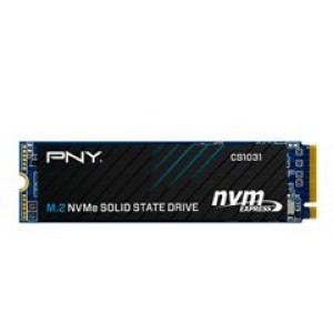 Unidad de Estado Solido PNY 256GB CS1031 M.2 2280 PCIe Gen3 x4 NVMe 1.3. Velocidad de escritura de hasta 1100 MB/s, Velocidad de lectura de hasta 1700 MB/s.