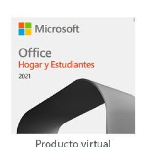 Licenciamiento Virtual (ESD) Microsoft Office Home and Student 2021 Compra de pago único para 1 PC / Es una Licencia virtual. No se entrega fisicamente / Versiones clásicas 2021 de Word, Exce