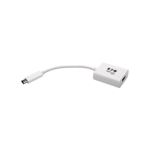 Adaptador Tripp-Lite USB 3.2 Gen 1 Tipo-C-a-HDMI 4K (con Modo alterno - DP 1.2), Blanco