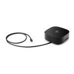 Base HP USB-C G5 - Base universal para Notebooks.  Vuelve al trabajo con un cable conectado desde el USB-C de tu notebook a tus pantallas, dispositivos y red alámbrica gracias a la versátil, 
