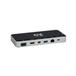 Estación de acoplamiento USB-C Tripp-Lite, HDMI/DP/mDP/VGA/RJ-45/USB-A/USB-C/USB-C PD/Data