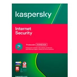 Software Kaspersky Internet Security, 3 Dispositivos, Licencia 1 año, Presentación en caja Proteccion Avanzada. Incluye anti-malware, anti-rastreo, proteccion para efectuar pagos y deteccion 