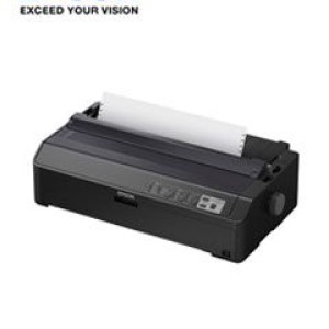 Impresora matricial Epson LQ-2090II, matriz de 24 pines, Paralelo / USB 2.0. Impresión en color negro, velocidad máxima 584 cps (12 cpi), fuente de 272 columnas (20 cpi), alimentación por fri