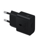 Adaptador de carga rápida USB-C (25W) con cable, color negro