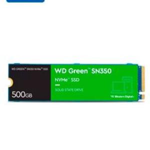 Unidad en estado solido Western Digital Green SN350 NVMe, 500GB M.2 2280