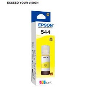Botella de tinta EPSON T544420-AL, color Amarillo, contenido 65ml. Para impresoras Epson EcoTank L3110/L5190