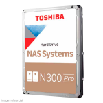 Disco duro Toshiba N300 PRO, 16TB NAS, SATA 6.0Gb/s, 7200rpm, 512MB Cache, 3.5".