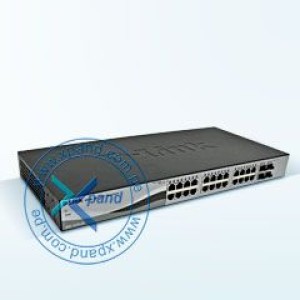 Conmutador Ethernet D-Link WebSmart DGS-1210-28 24 Puertos Gestionable - 2 Capa compatible - Par trenzado, Fibra Óptica - 1U Alto - De Escritorio, Montable en bastidor
