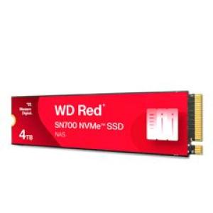 Unidad en estado sólido WESTERN DIGITAL SN700 4TB M.2 2280 D5-M NVMe 8Gb/s, Rojo
