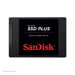 Unidad de Estado Solido SanDisk Plus, 480GB, SATA 6Gb/s, 2.5", 7mm.