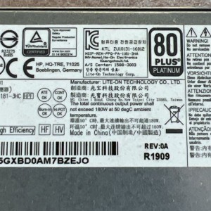 Fuente de Poder  HP ProDesk 600 G4  EliteDesk 705 G4 SFF 180W 4-Pin L08404-001 Retirado de Equipo en Uso Garantia 12 Meses