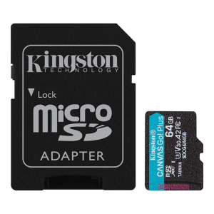 MEMORIA MICROSDXC 64GB R200MB/S C10+ADP KINGSTON (SDCG4/64GB)