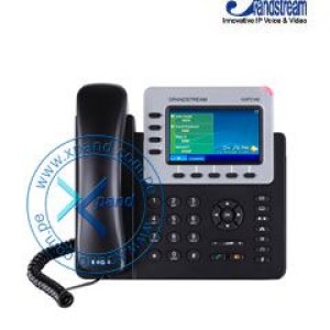 Teléfono IP GRANDSTREAM GXP2140, 4 líneas, LCD 4.3" color, RJ-45 Gigabit PoE, Bluetooth. Puerto USB, hasta 4 cuentas SIP, 5 XML teclas programables, 5 teclas de navegación/menú, 11 teclas de 