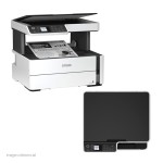 Multifuncional de tinta Epson EcoTank ET-M2170, imprime/escanea/copia, USB/LAN/WiFi.  Imprime 20 ppm (negro), escaneo a 1200x2400 ppp, copias hasta 17 cpm, bandeja de entrada: 250 hojas, band