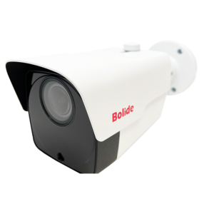 H.265 5MP 2.8-12MM MOTORIZED LENS VARIFOCAL IP66 IR BULLET CAMERA POE 12VDC SD CARD SLOT AUDIO IN-OUT ALARM IN-OUT IR UP TO 200FT IPAC AI ENABLED WITH FACIAL RECOGNITION SYSTEM NDAA COMPLIANT
