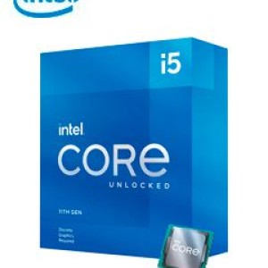 Procesador Intel Core i5-11600KF 3.90 / 4.90 GHz, 12 MB Caché L3, LGA1200, 125W, 14 nm. No incluye Controlador Grafico.
Compatible con tecnologias de Intel Optane Memory, Deep Learning Boost