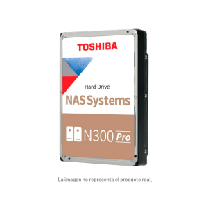 Disco duro Toshiba N300 PRO NAS, 20TB, SATA 6.0Gb/s, 7200rpm, 1024MB Cache, 3.5".